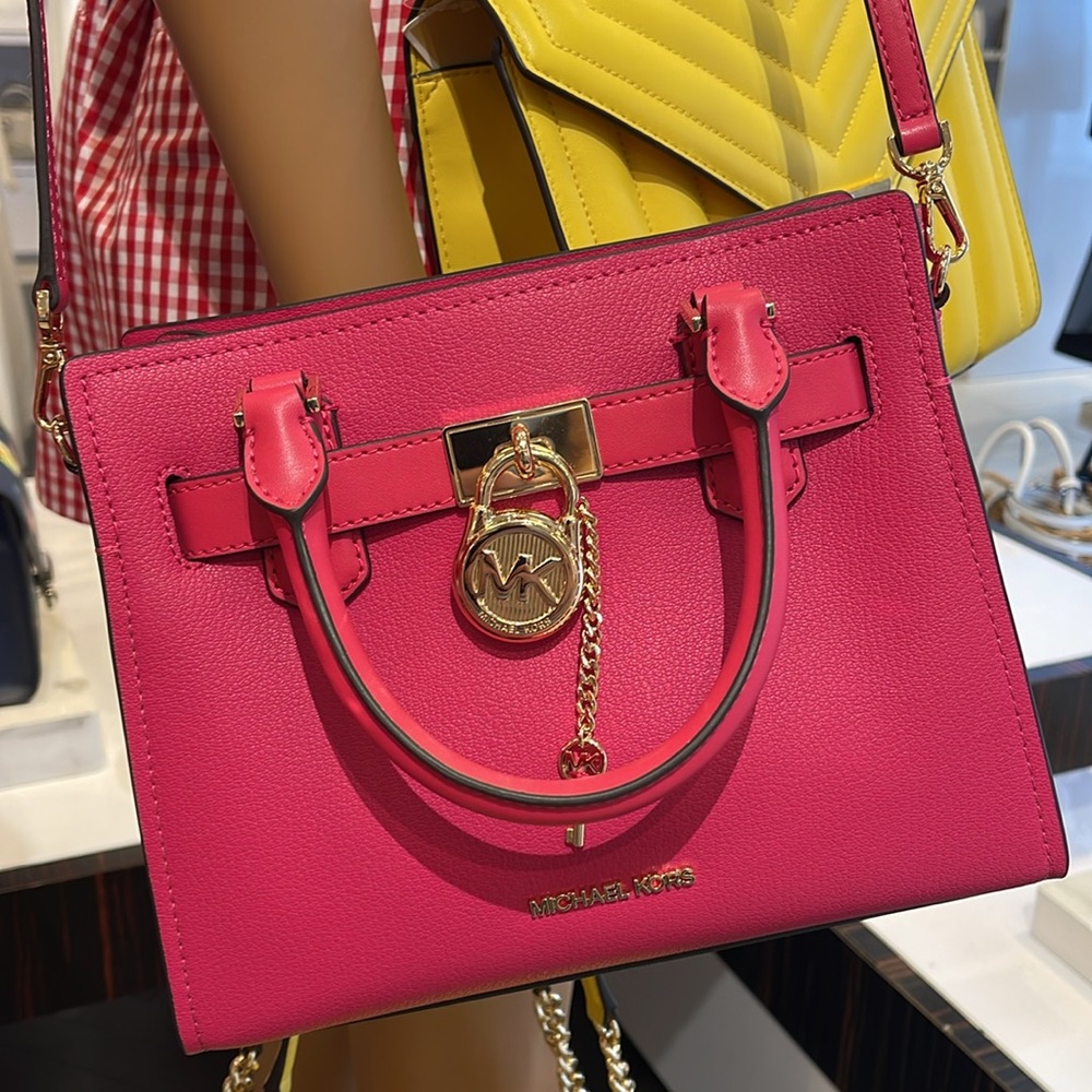 Michael Kors Hamilton Small Satchel Shoulder Crossbody Bag
Electric Pink
NWT - Picture 16 of 16